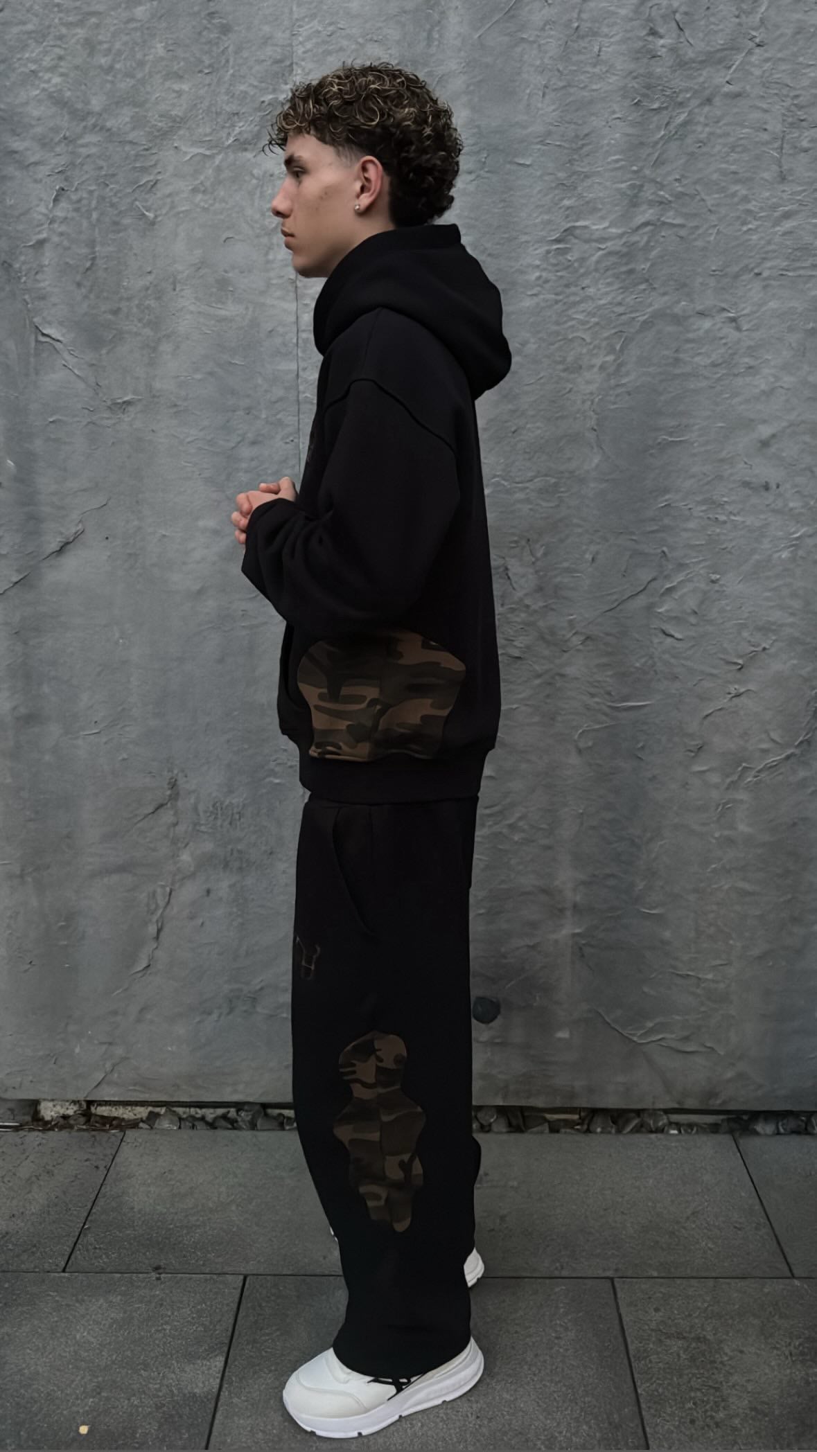 Camouflage Open Leg Jogger