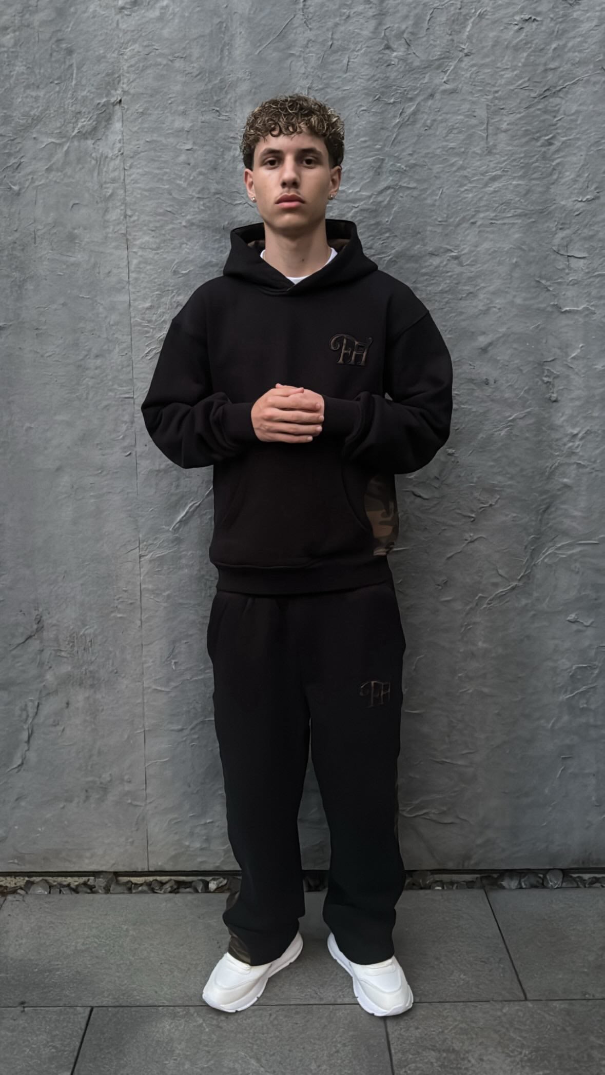 Camouflage Open Leg Jogger
