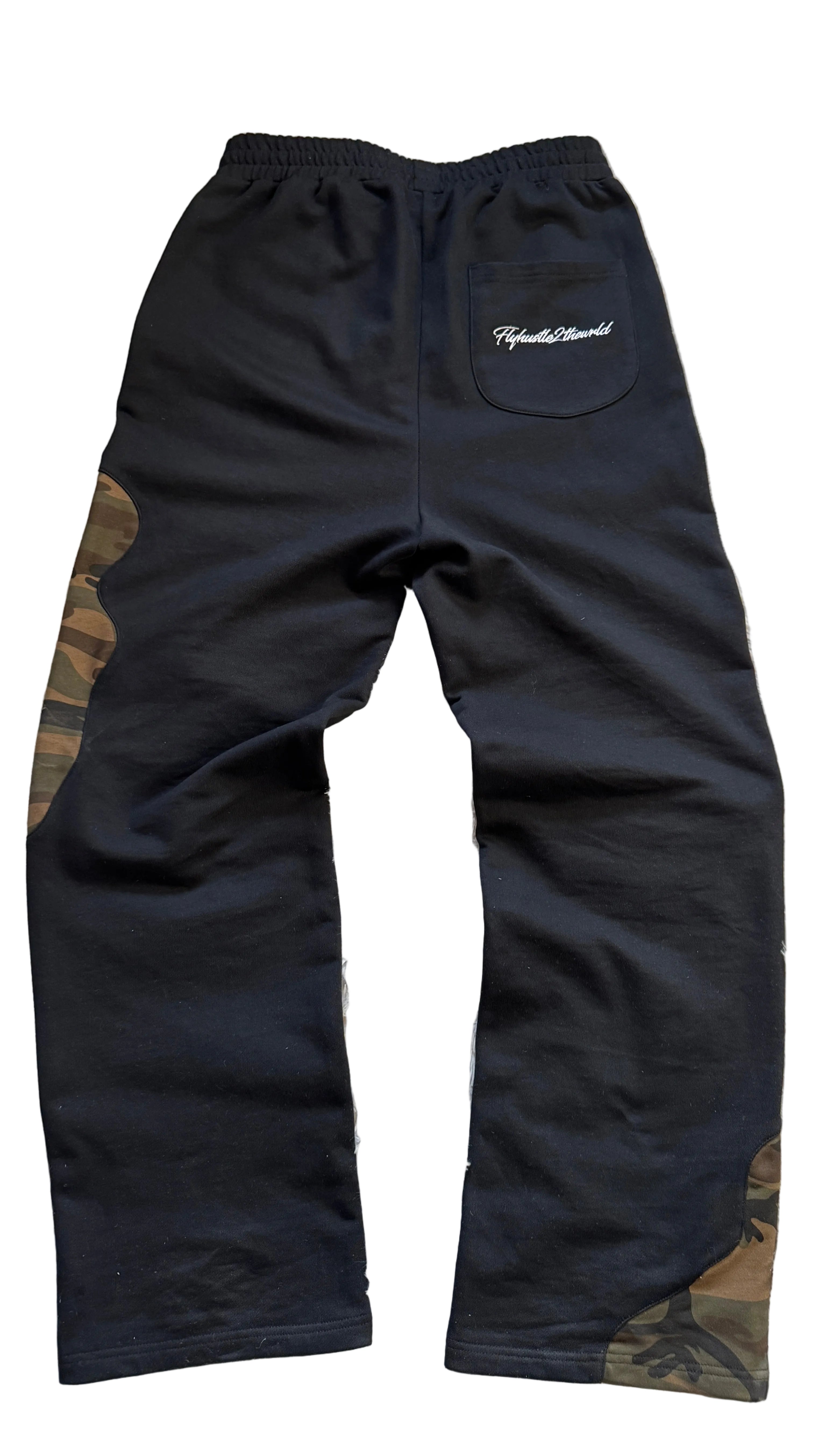 Camouflage Open Leg Jogger